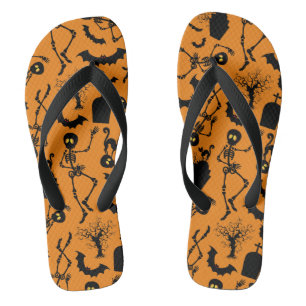 Tongs Skeletons d'Halloween Macabre Dance
