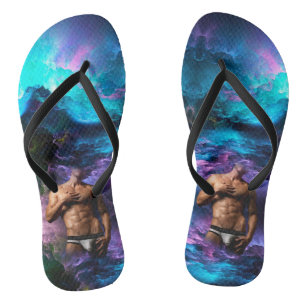 Tongs SlipperyJoe homme musclé sous-vêtements bulle dyna