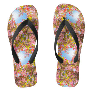 Tongs Sois ma Valentine Nature fleurit Coeur en fleurs