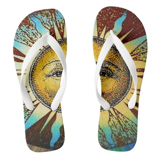 Tongs Soleil Dieu Soleil visage chaussons été (Semelle)