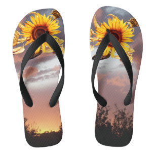 TONGS SOLEIL ET COUCHER DE SOLEIL ÉTÉ