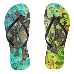 Tongs Soleil vibrant psychollique