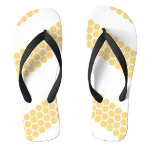 Tongs Stripes de ruche d'abeilles miel
