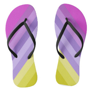 Tongs Striqué, lumineux, arc-en-ciel