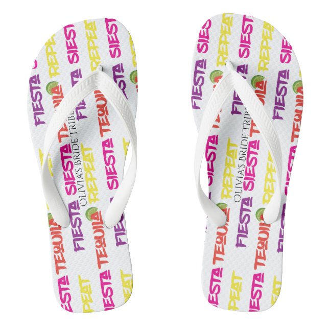 Tongs Summer Fiesta Siesta Tequila Répéter la tribu des  (Semelle)