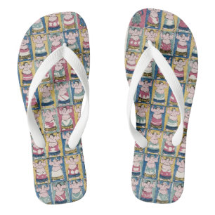 Tongs "Sumo Wrestlers (1852) Flip Flops"