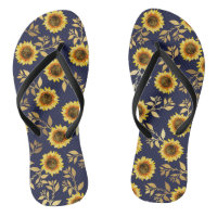 Sunny Yellow Gold Navy Feuille Motif