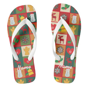 Tongs Symboles de Noël Medley Art Thunder_Cove