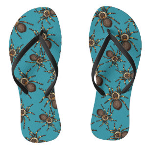 Tongs Tarantula sur bleu