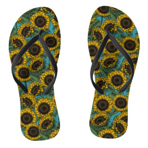 Tongs Terrain de tournesol