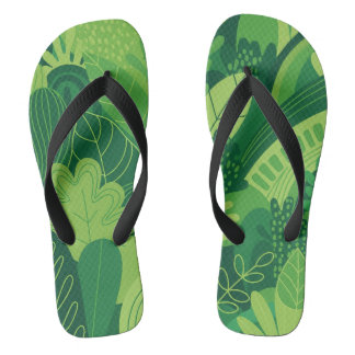 Tongs Texture foliaire moderne