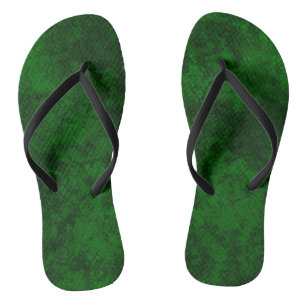 Tongs texture vert foncé texturé en marbre de daim grani