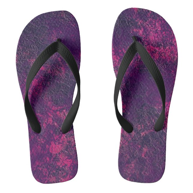 Tongs texture violet foncé texturé en marbre de daim g (Semelle)