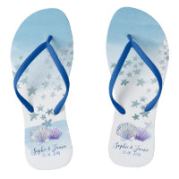Thème de la couleur de l'eau Mariage de plage Flip