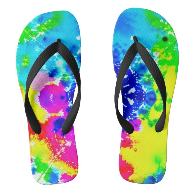 Tongs Tie arc-en-ciel Tie Dye Flip Flops (Semelle)