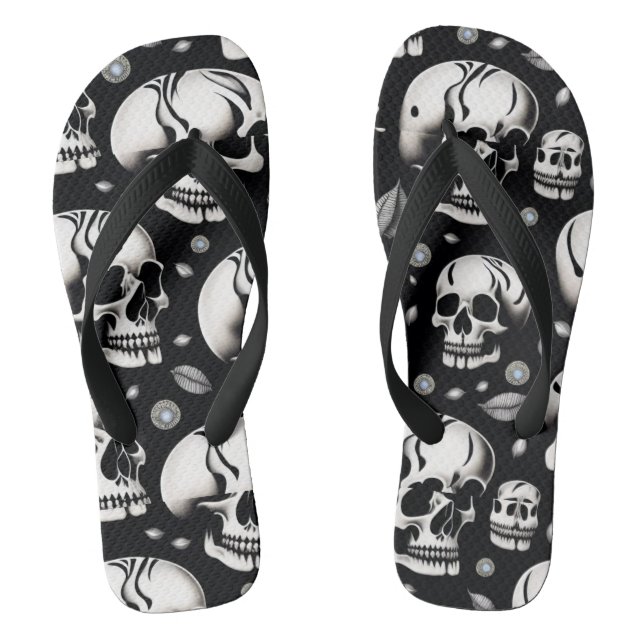Tongs tirage noir et blanc de firehai (Semelle)