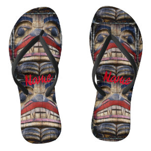 Tongs Tonnerre à visage totem