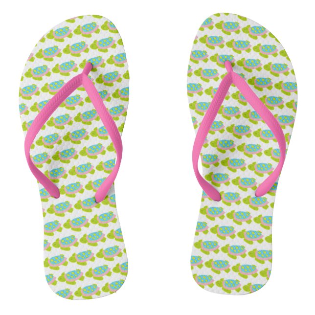 Tongs Tortue de mer Pink Strlip Flops (Semelle)