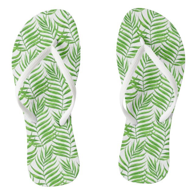 Tongs Tournes d'aquarelle feuille de palme (Semelle)