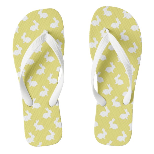 Tongs Tournes de lapin jaune pâle (Semelle)