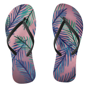 Tongs Tournes de Motif botanique