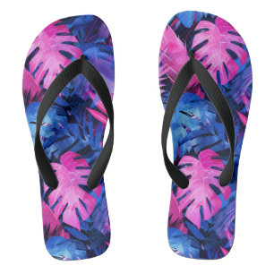 Tongs Tournes d'impression tropicales