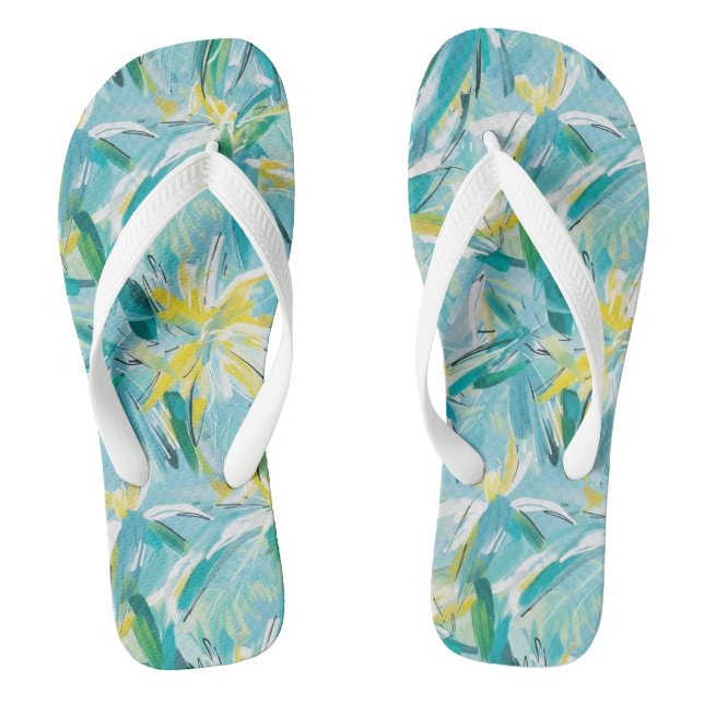 Tongs Tournes d'impression tropicales (Semelle)