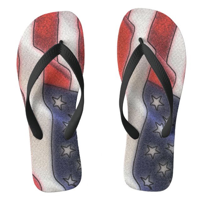 Tongs Tournes du drapeau américain (Semelle)