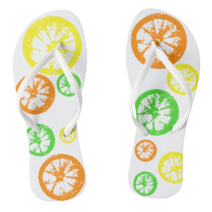Tongs Tournes en tranches d'agrumes