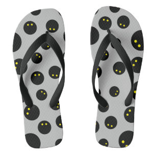 Tongs Tournes personnalisées avec motif de balle de squa