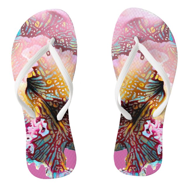 Tongs Tournes roses d'orchidée (Semelle)