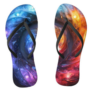 Tongs Tournesol arc-en-ciel foncé