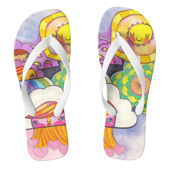 Tongs Tournesol d'art Kosharek (Semelle)