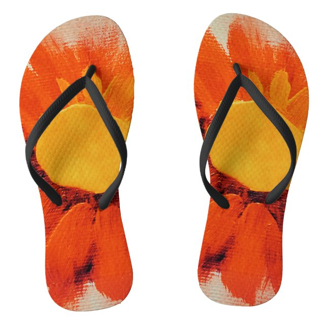 Tongs Tournesol orange vif (Semelle)