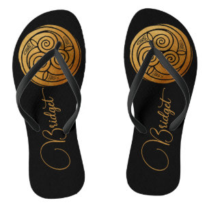 Tongs Triple Celtic Knot Swirl Mandala Personnalisé