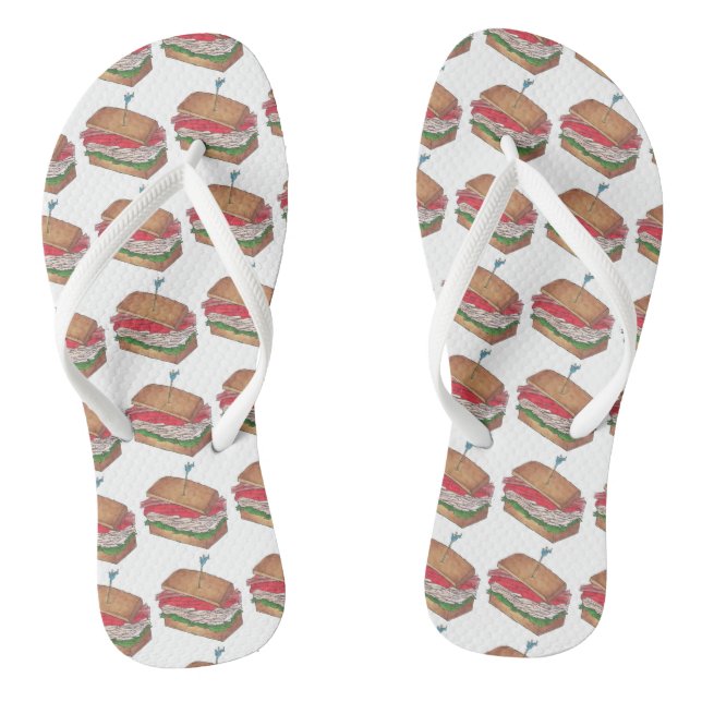 Tongs Turc Club Sandiches Sandwich Sandwich Print Diner  (Semelle)