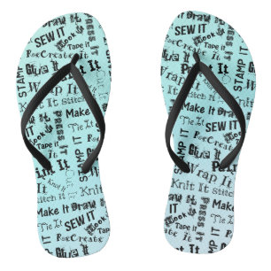 Tongs Typographie de fabrication