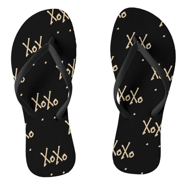Tongs Typographie XOXO moderne (Semelle)