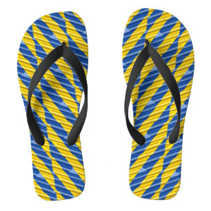 Tongs Ukraine bleue et jaune Inspiration de la paix anti