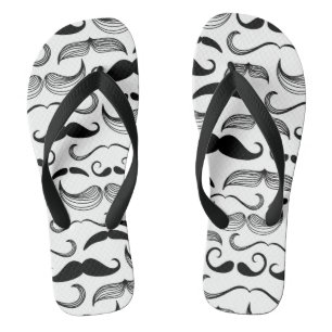 Tongs Un club des messieurs. Motif 2 de moustache