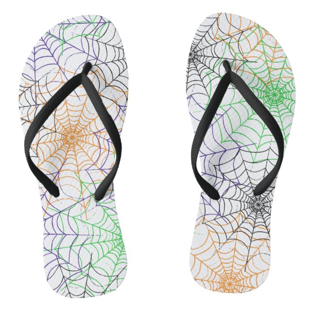 Tongs Un simple Motif Web d'Halloween Spider (Semelle)