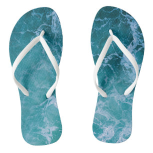 Tongs Vagues profondes de l'océan bleu