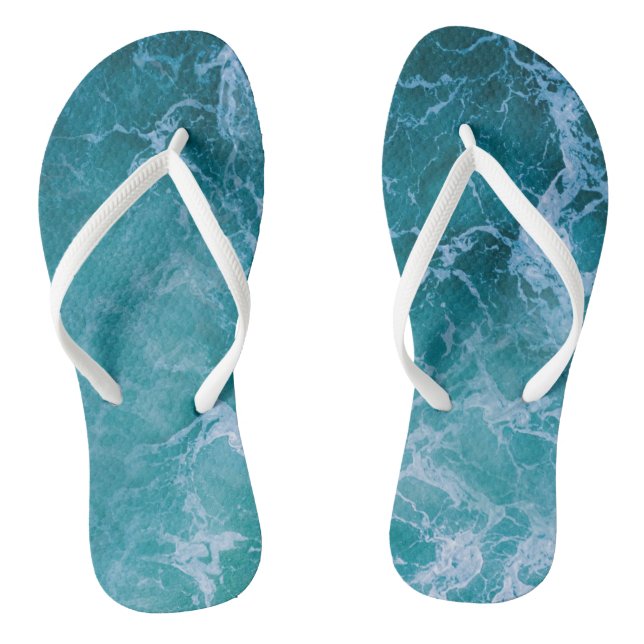 Tongs Vagues profondes de l'océan bleu (Semelle)