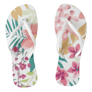 Tongs Vecteur Plante de fleurs tropicales