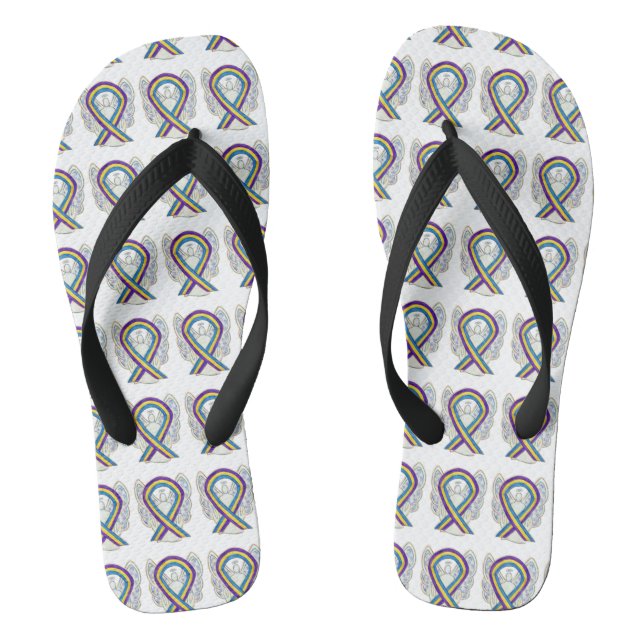 Tongs Vessie Cancer Sensibilisation Ruban Angel Flip Flo (Semelle)