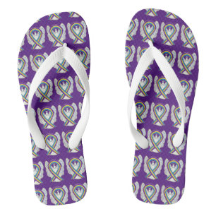 Tongs Vessie Cancer Sensibilisation Ruban Angel Flip Flo