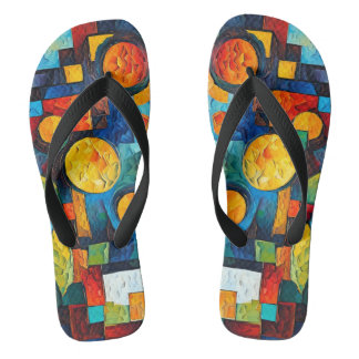 Tongs Vibrant Dreams Geometry – Bold Modern Abstract Art