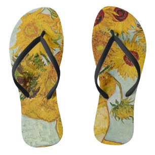Tongs Vincent Van Gogh 12 Tournesols Impressionniste