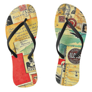 Tongs Voyage postal historique
