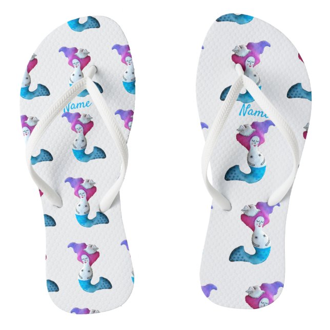 Tongs White Dove Mermaid Thunder_Cove (Semelle)